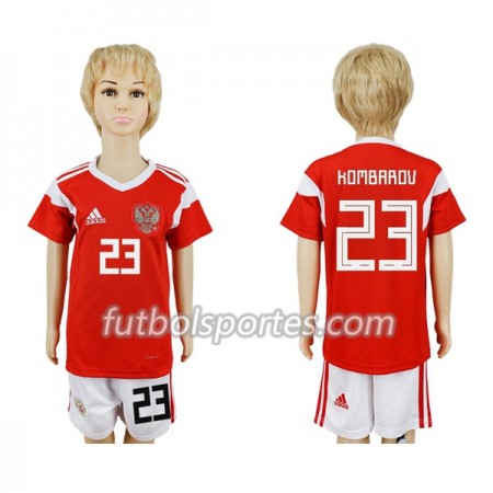 Camisetas Rusia Kombarov 23 Niño Primera Equipacion Mundial 2018